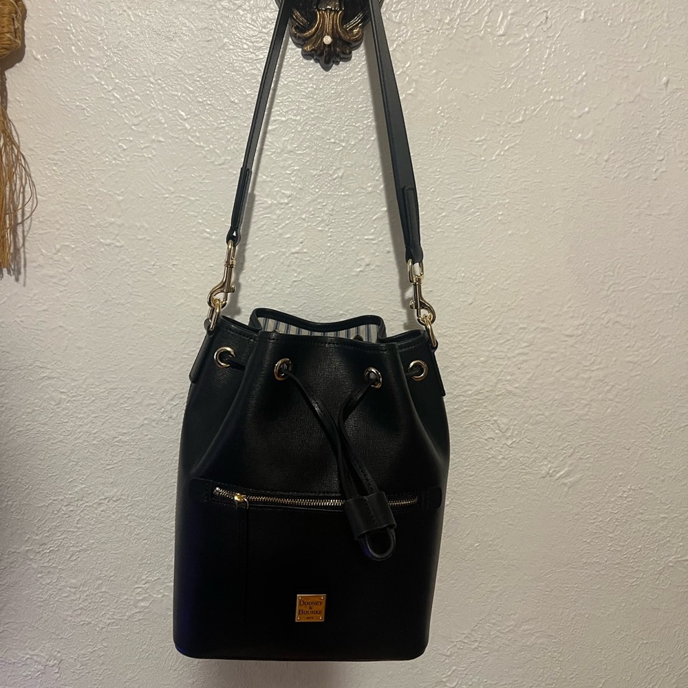 Dooney & Bourke Black Leather Shoulder Bag